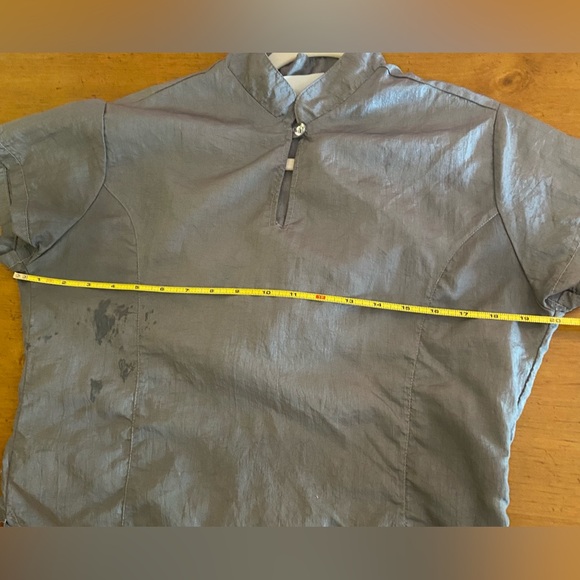 Gray Women’s Dog Grooming Smock Top Button Kimono-style - Picture 5 of 5